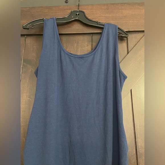 Navy blue maternity dress - Picture 9 of 12